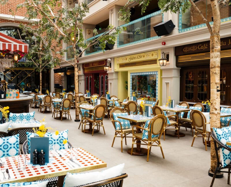 Malfy Gin Garden Café en Seine Lunch Restaurant Dublin