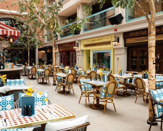 Malfy Gin Garden Café en Seine Lunch Restaurant Dublin